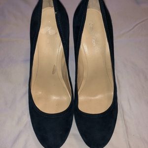 Calvin Klein women's Dark Navy heels - Size 9